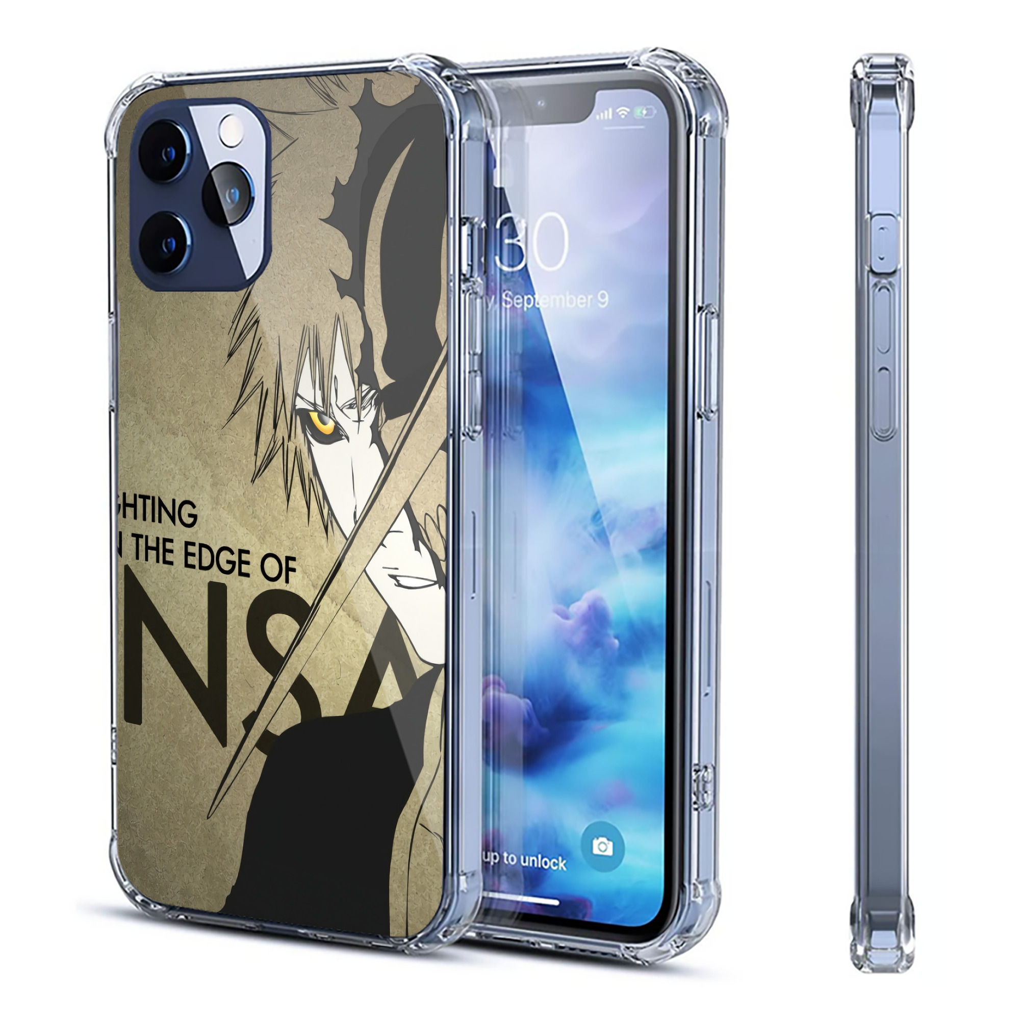 （画像用） ブリーチ BLEACH 【iPhone 12シリーズ対応】透明スマホケース（クリアソフトケース）